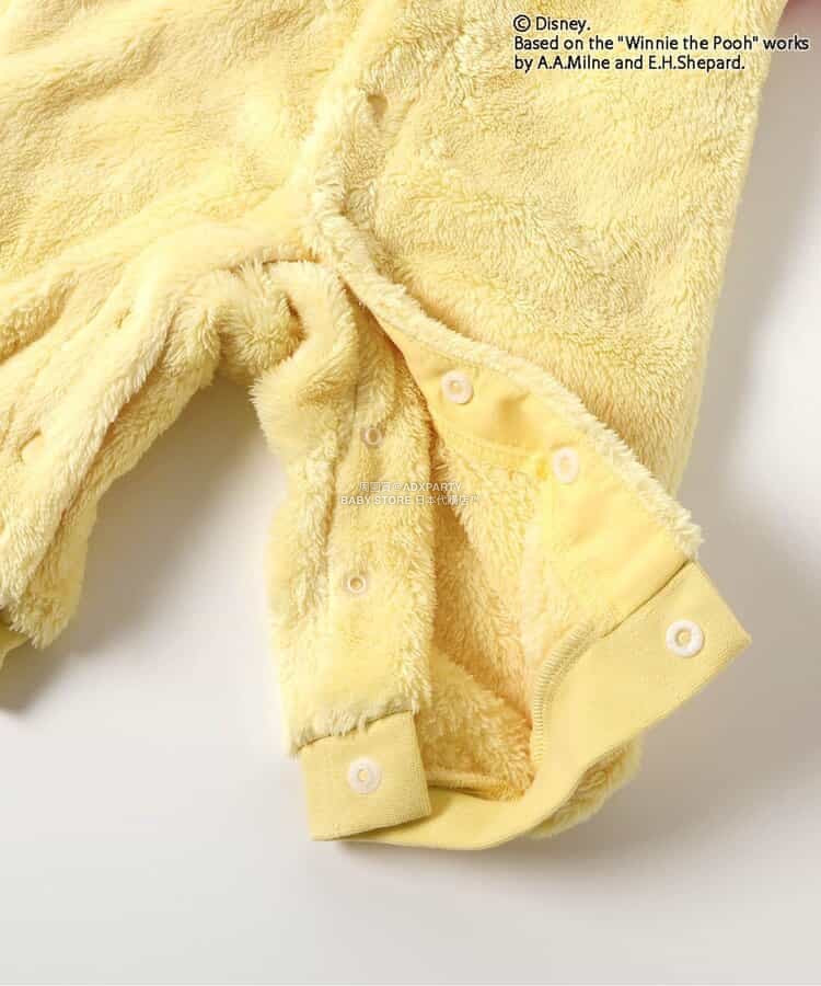日本童裝 apres les cours x Disney 小熊維尼毛毛連衣 70-80cm 男童款/女童款 冬季 Jumpsuit