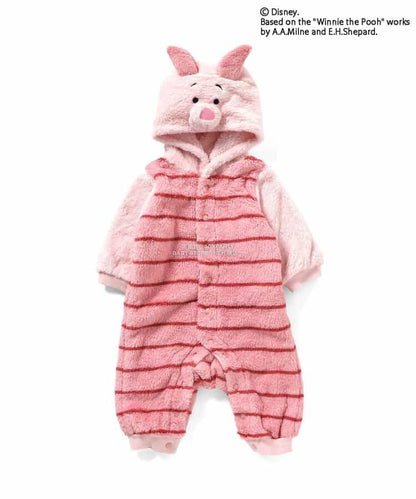 日本童裝 apres les cours x Disney 小熊維尼毛毛連衣 70-80cm 男童款/女童款 冬季 Jumpsuit