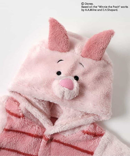 日本童裝 apres les cours x Disney 小熊維尼毛毛連衣 70-80cm 男童款/女童款 冬季 Jumpsuit