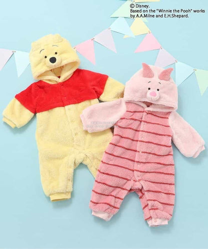 日本童裝 apres les cours x Disney 小熊維尼毛毛連衣 70-80cm 男童款/女童款 冬季 Jumpsuit