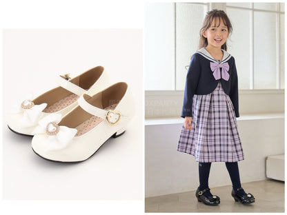 日本直送 aF#a325 漆皮短跟鞋 17-22cm 鞋系列 其他品牌 面試/宴會/表演