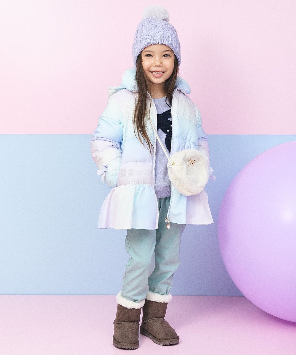 日本童裝 aF#a325 蝴蝶結針織上衣 110-160cm 女童款 冬季 TOPS