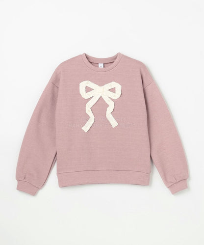 日本童裝 aF#a325 蝴蝶結針織上衣 110-160cm 女童款 冬季 TOPS