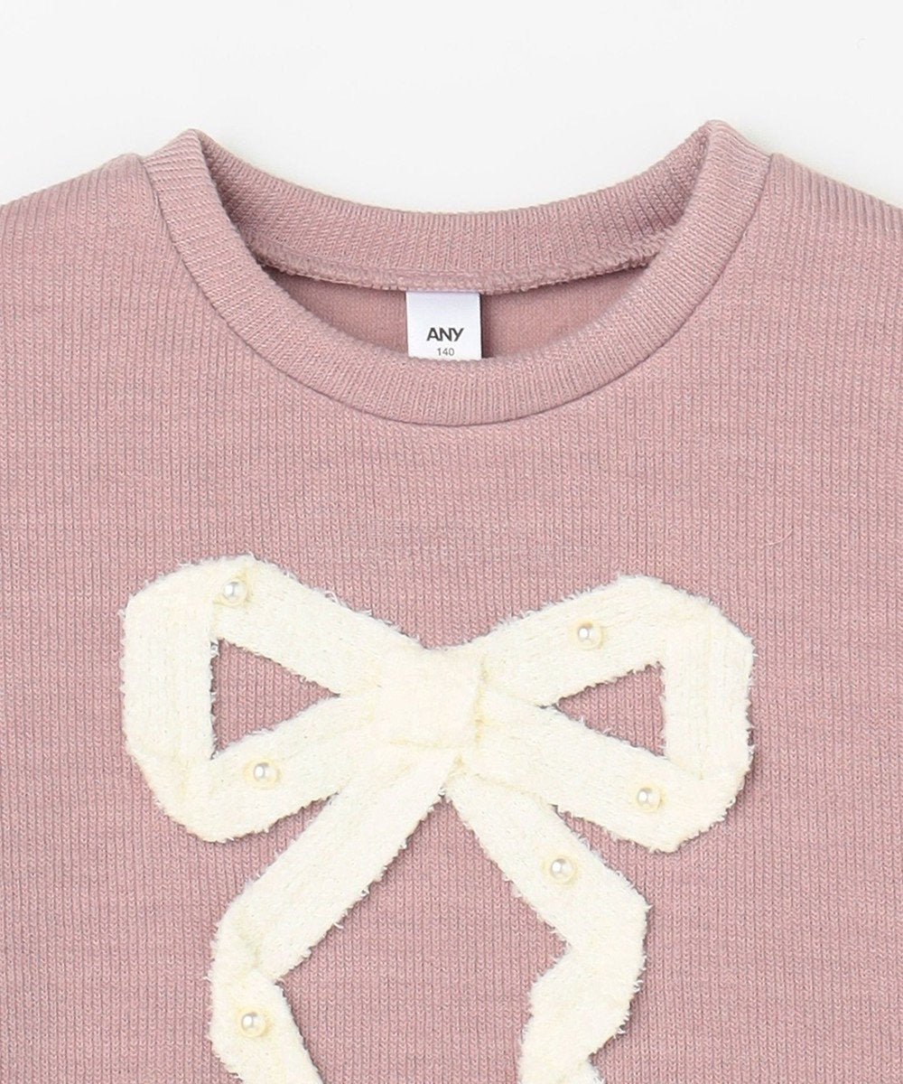 日本童裝 aF#a325 蝴蝶結針織上衣 110-160cm 女童款 冬季 TOPS