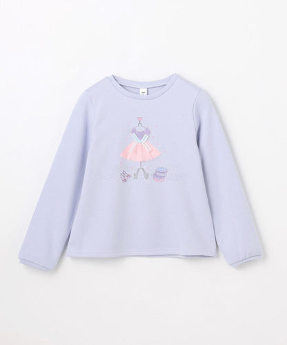 日本童裝 aF#a325 立體印花衛衣 100-150cm 女童款 冬季 TOPS