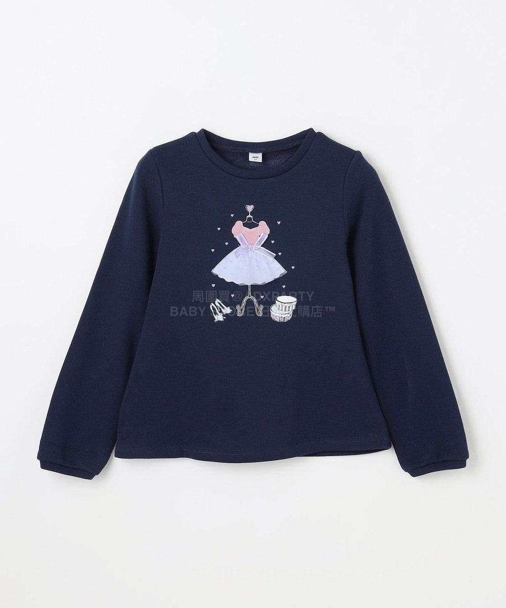 日本童裝 aF#a325 立體印花衛衣 100-150cm 女童款 冬季 TOPS