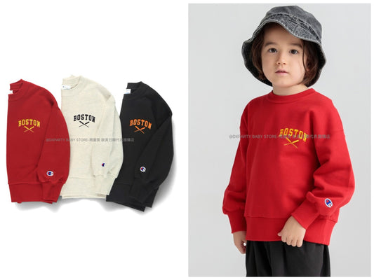 Japanese Children's Clothing Branches Champion Sweatshirt 100-150cm Boys' Autumn TOPS New Year Red