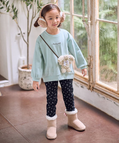 日本童裝 aF#a325 毛毛公仔口袋衛衣 90-150cm 女童款 冬季 TOPS