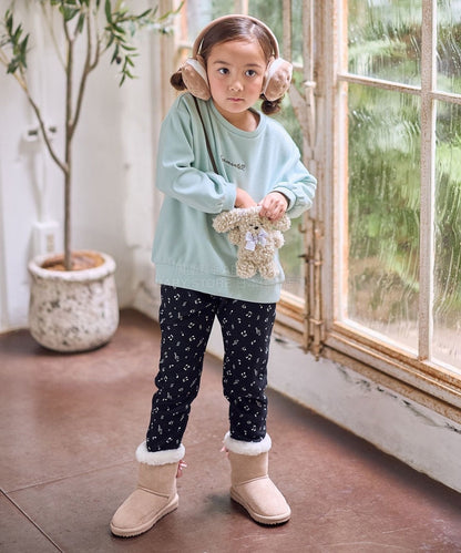 日本童裝 aF#a325 毛毛公仔口袋衛衣 90-150cm 女童款 冬季 TOPS