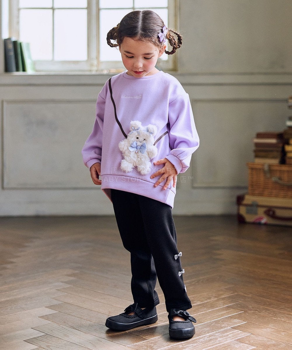 日本童裝 aF#a325 毛毛公仔口袋衛衣 90-150cm 女童款 冬季 TOPS