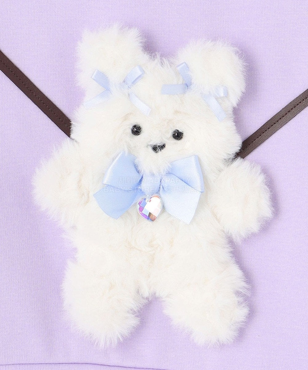 日本童裝 aF#a325 毛毛公仔口袋衛衣 90-150cm 女童款 冬季 TOPS