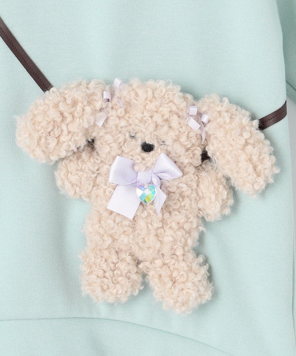 日本童裝 aF#a325 毛毛公仔口袋衛衣 90-150cm 女童款 冬季 TOPS