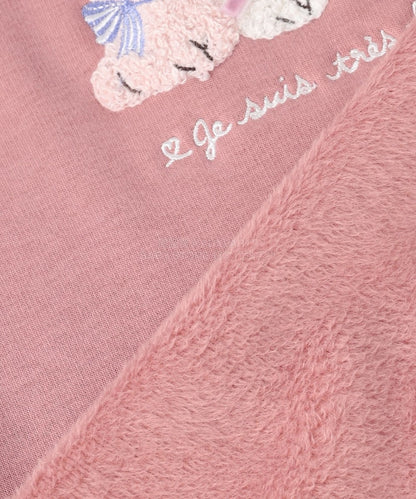 日本童裝 aF#a325 貓貓刺繡圖案衛衣 90-150cm 女童款 冬季 TOPS