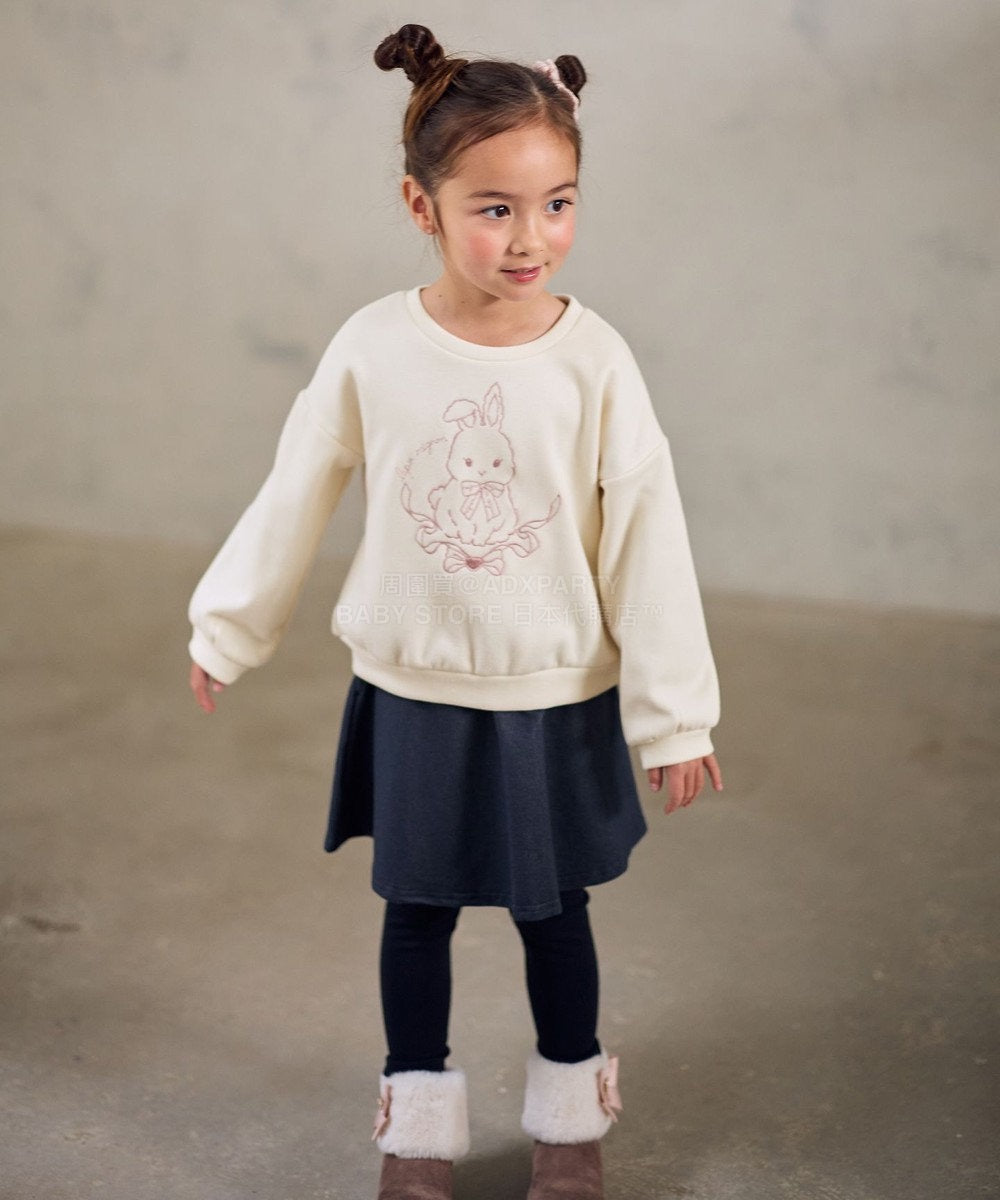 日本童裝 aF#a325 動物刺繡圖案衛衣 90-150cm 女童款 冬季 TOPS