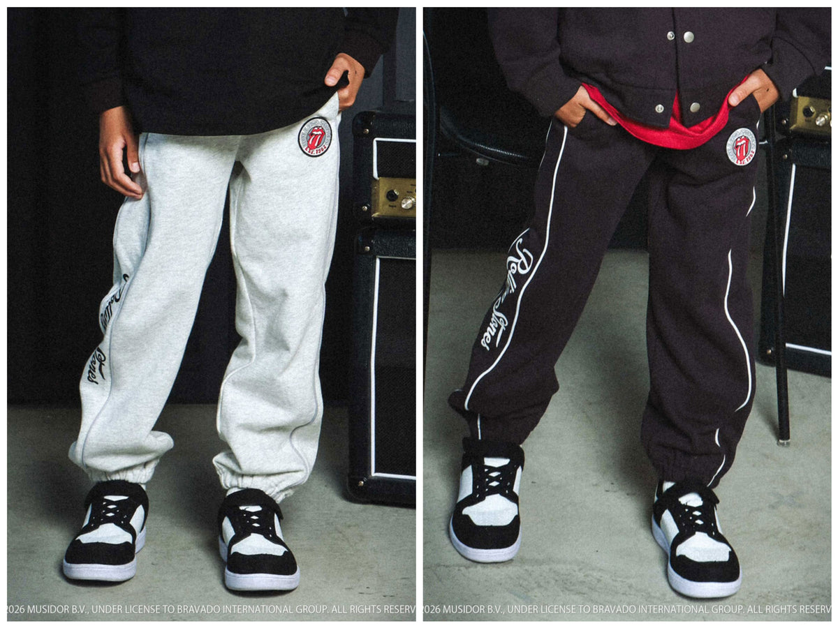 日本童裝 NEXCHIC x The Rolling Stones 運動長褲 110-150cm 男童款/女童款 秋季 PANTS 其他品牌童裝