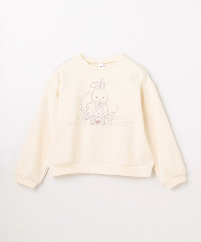 日本童裝 aF#a325 動物刺繡圖案衛衣 90-150cm 女童款 冬季 TOPS