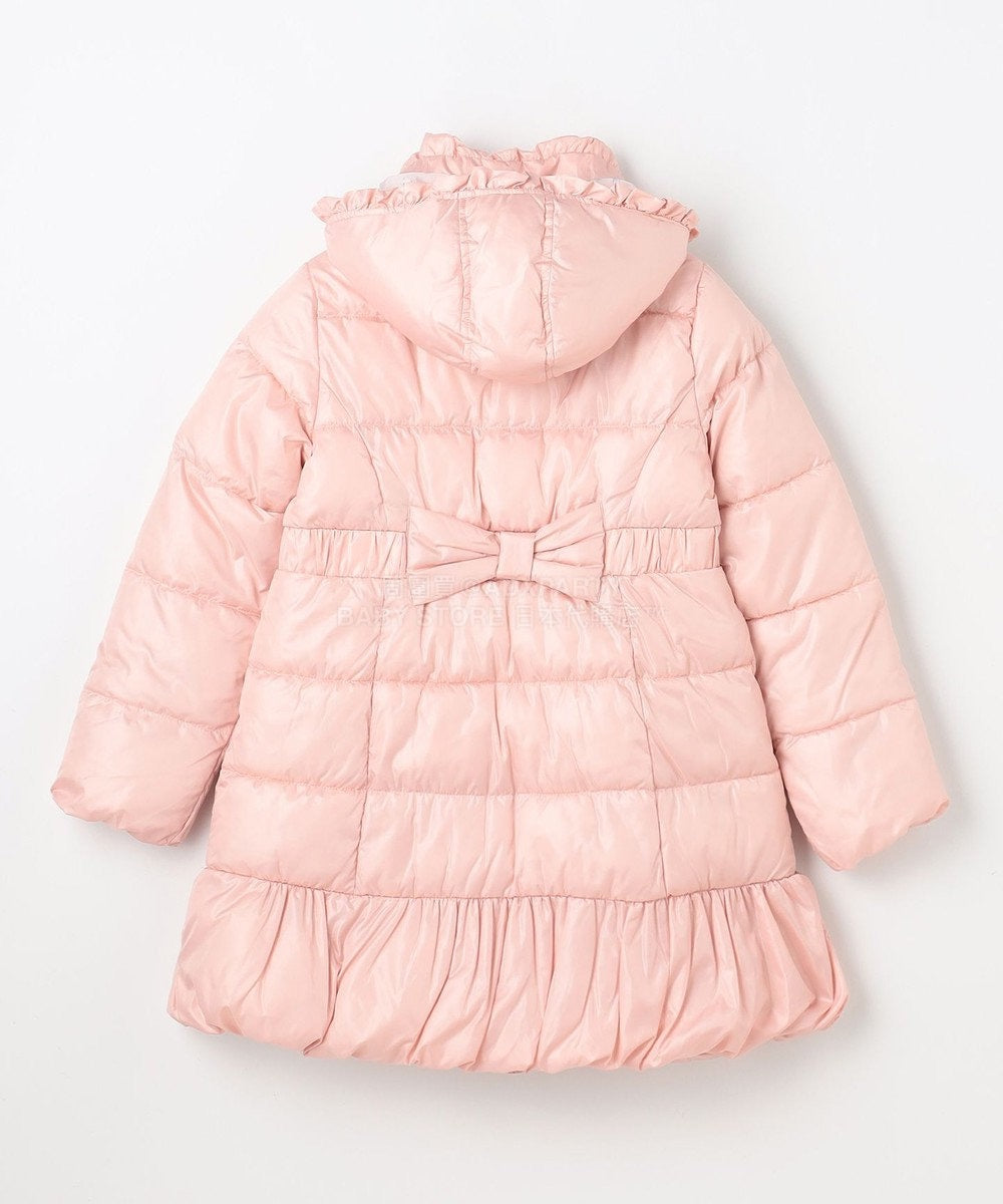 日本童裝 aF#a325 蝴蝶結夾棉泡泡長外套 110-160cm 女童款 冬季 (適合寒冷天氣、溫度低天氣及落雪）OUTERWEAR