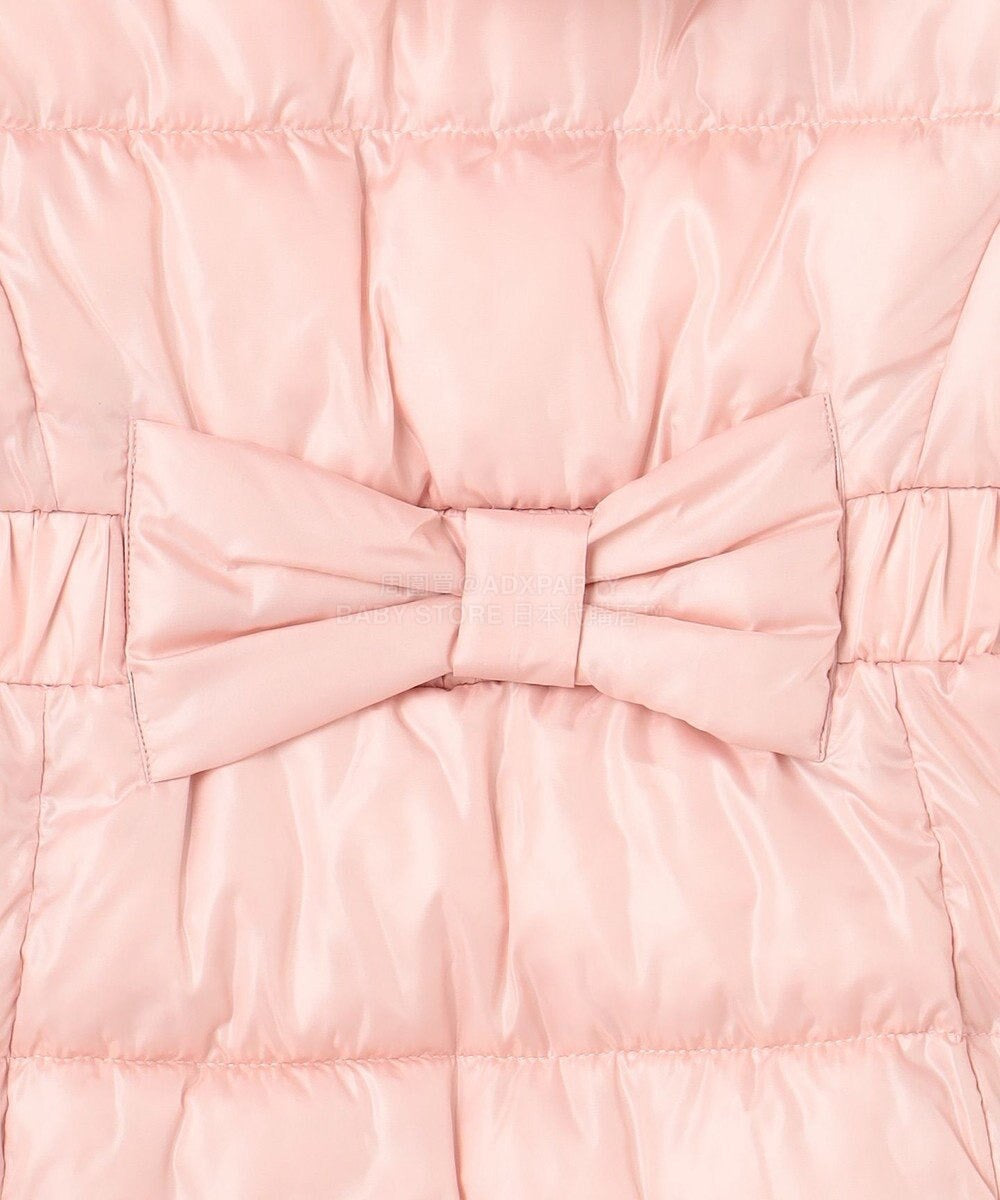 日本童裝 aF#a325 蝴蝶結夾棉泡泡長外套 110-160cm 女童款 冬季 (適合寒冷天氣、溫度低天氣及落雪）OUTERWEAR