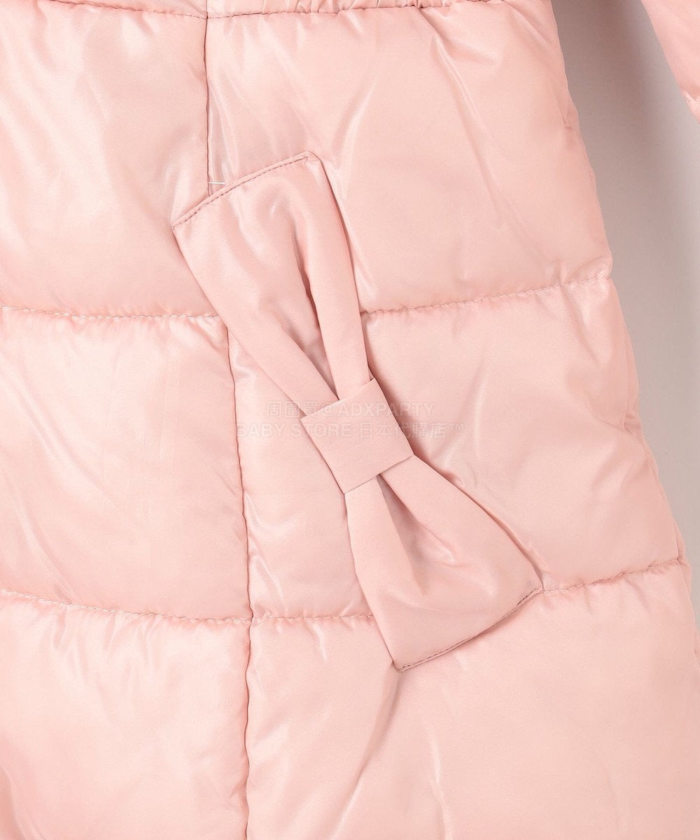 日本童裝 aF#a325 蝴蝶結夾棉泡泡長外套 110-160cm 女童款 冬季 (適合寒冷天氣、溫度低天氣及落雪）OUTERWEAR