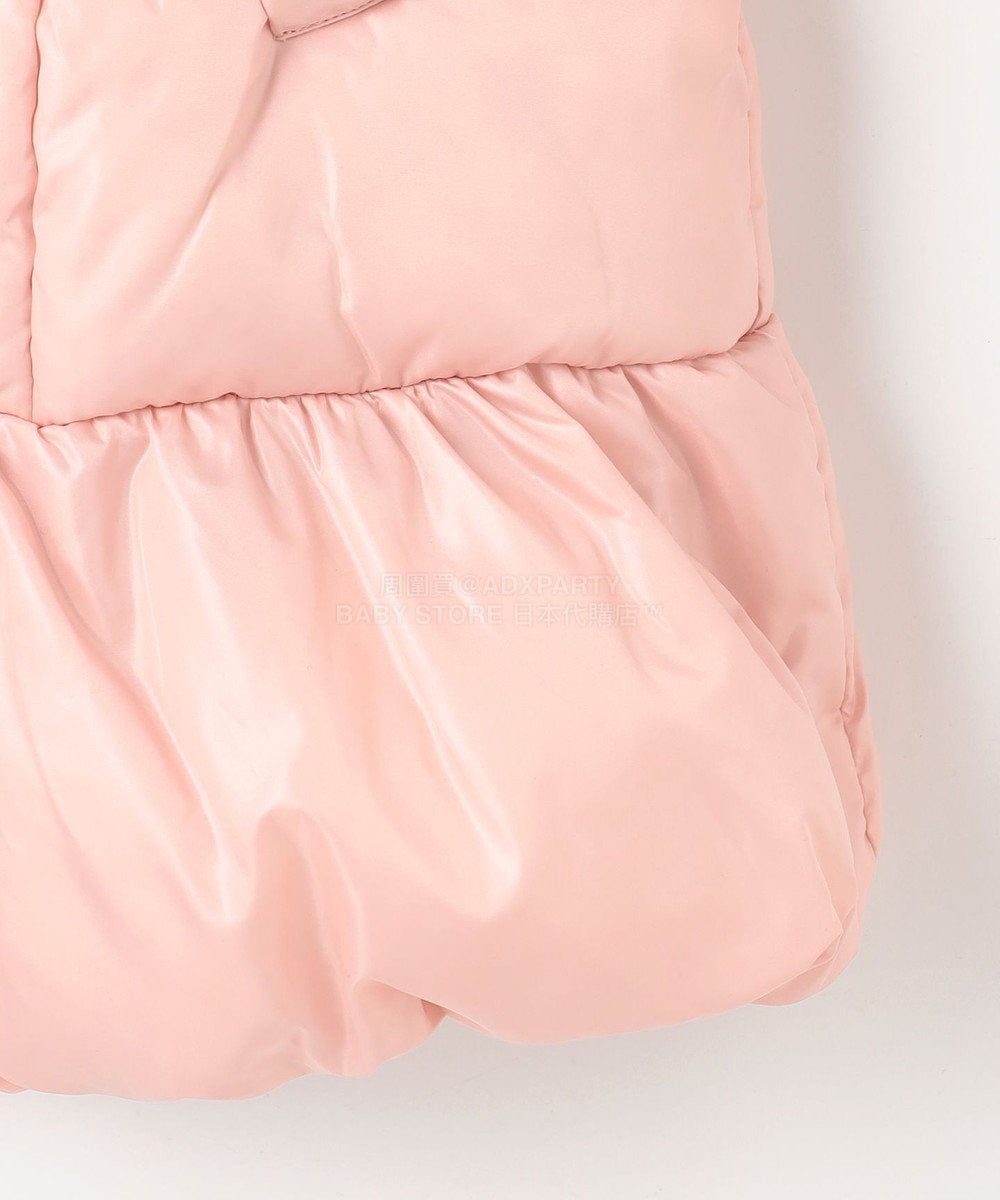 日本童裝 aF#a325 蝴蝶結夾棉泡泡長外套 110-160cm 女童款 冬季 (適合寒冷天氣、溫度低天氣及落雪）OUTERWEAR