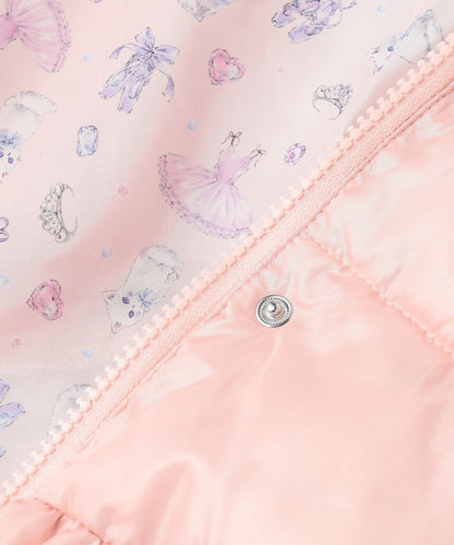 日本童裝 aF#a325 蝴蝶結夾棉泡泡長外套 110-160cm 女童款 冬季 (適合寒冷天氣、溫度低天氣及落雪）OUTERWEAR