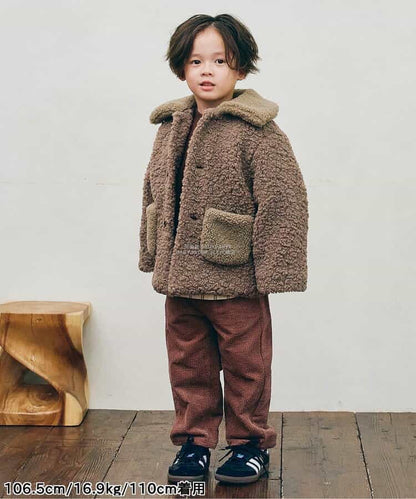 日本童裝 p.premier 泰迪毛夾棉保暖外套 80-140cm 男童款/女童款 初生嬰兒 秋季 (適合初秋、香港平均溫度、寒冷天氣）OUTERWEAR  