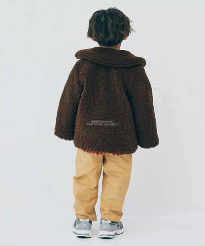 日本童裝 p.premier 泰迪毛夾棉保暖外套 80-140cm 男童款/女童款 初生嬰兒 秋季 (適合初秋、香港平均溫度、寒冷天氣）OUTERWEAR  