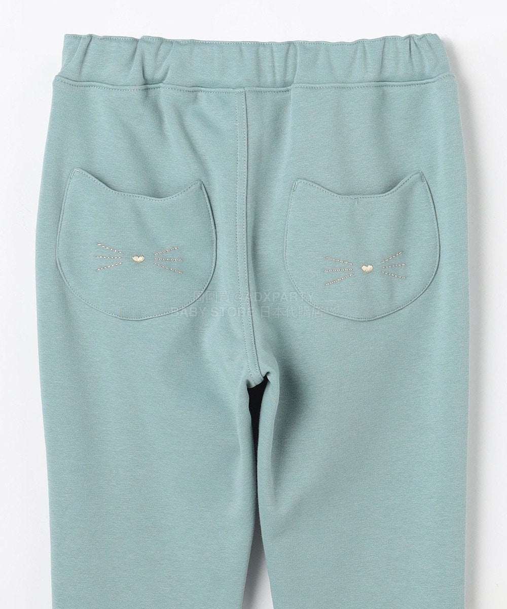 日本童裝 aF#a325 蝴蝶結抓毛長褲 90-150cm 女童款 冬季 PANTS