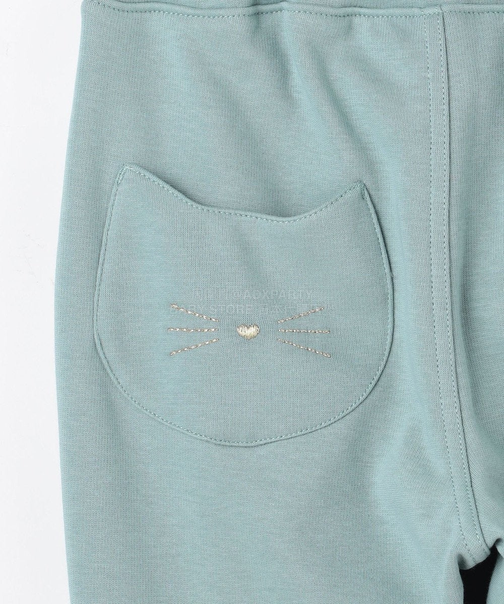 日本童裝 aF#a325 蝴蝶結抓毛長褲 90-150cm 女童款 冬季 PANTS