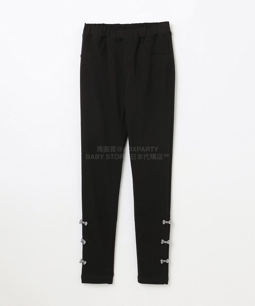 日本童裝 aF#a325 蝴蝶結抓毛長褲 90-150cm 女童款 冬季 PANTS