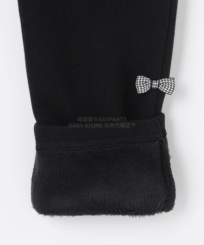 日本童裝 aF#a325 蝴蝶結抓毛長褲 90-150cm 女童款 冬季 PANTS