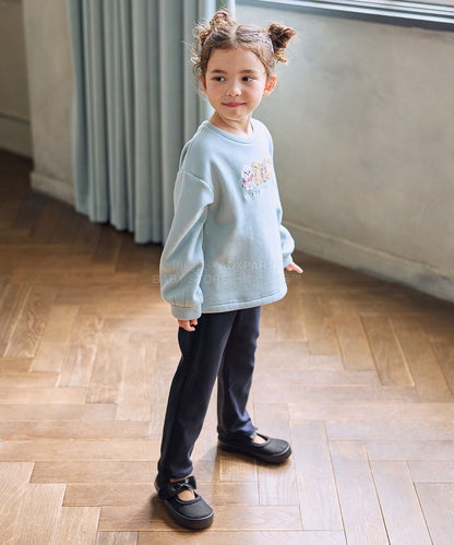 日本童裝 aF#a325 抓毛休閒長褲 110-160cm 女童款 冬季 PANTS