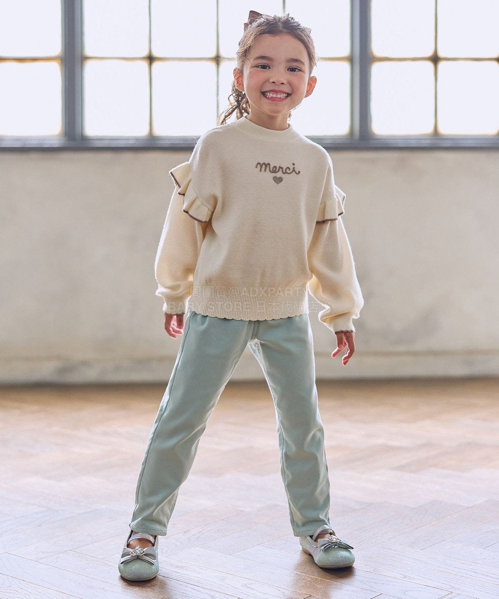 日本童裝 aF#a325 抓毛休閒長褲 110-160cm 女童款 冬季 PANTS