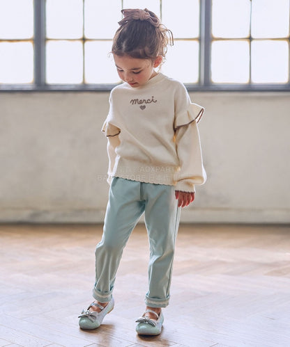 日本童裝 aF#a325 抓毛休閒長褲 110-160cm 女童款 冬季 PANTS