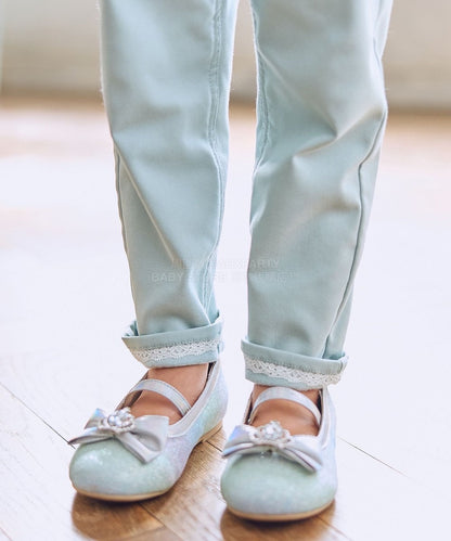 日本童裝 aF#a325 抓毛休閒長褲 110-160cm 女童款 冬季 PANTS