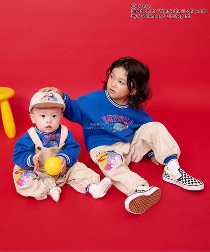 日本童裝 BREEZE x Disney 小熊維尼 連衣 70-80cm 男童款 冬季 Jumpsuit 聖誕紅/新年紅