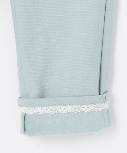 日本童裝 aF#a325 抓毛休閒長褲 110-160cm 女童款 冬季 PANTS