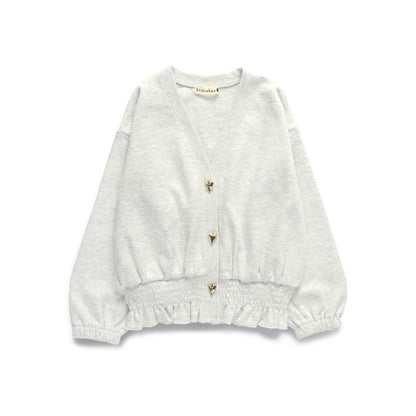 日本童裝 Branshes 心型紐扣外套 80-150cm 女童款 春季 OUTERWEAR