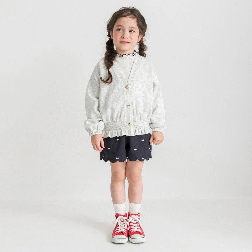日本童裝 Branshes 心型紐扣外套 80-150cm 女童款 春季 OUTERWEAR