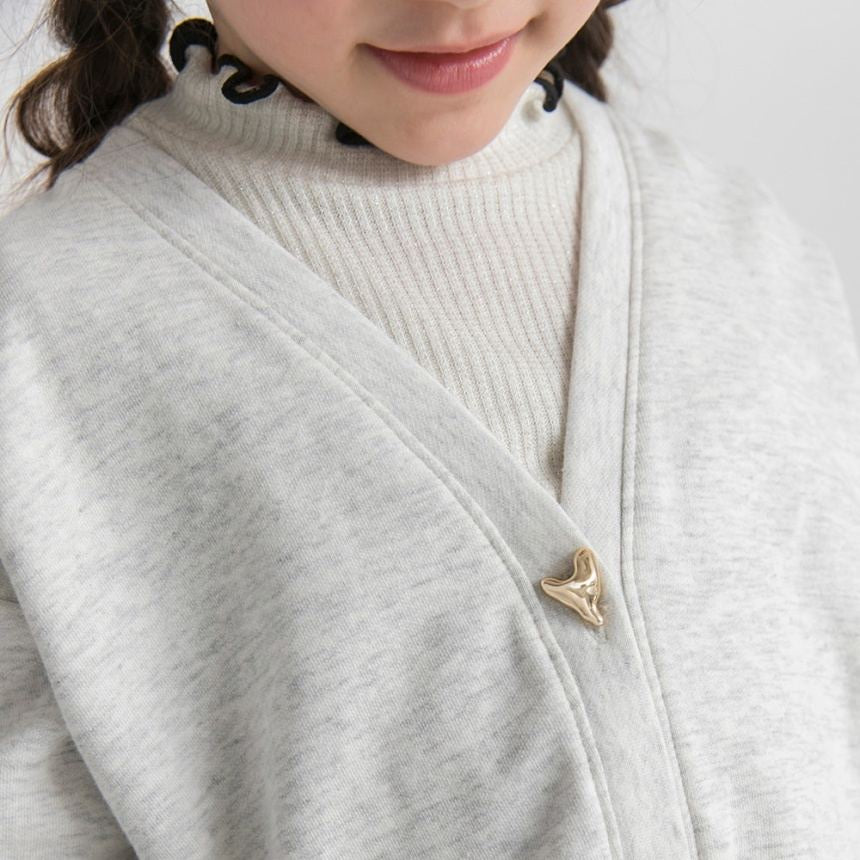 日本童裝 Branshes 心型紐扣外套 80-150cm 女童款 春季 OUTERWEAR