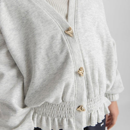 日本童裝 Branshes 心型紐扣外套 80-150cm 女童款 春季 OUTERWEAR