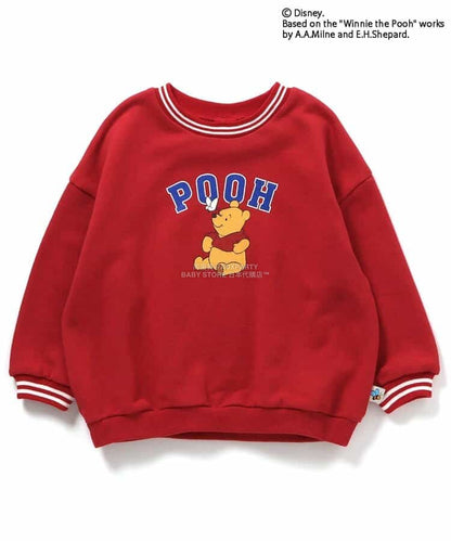 日本童裝 BREEZE x Disney 小熊維尼 衛衣 90-120cm 男童款 冬季 TOPS 聖誕紅/新年紅