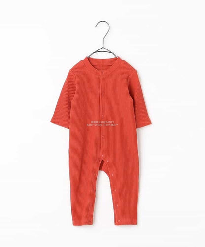 日本童裝 p.premier 彈力羅紋連衣 70-80cm 男童款/女童款 初生嬰兒 秋季 Jumpsuit