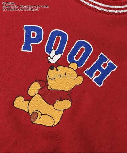 日本童裝 BREEZE x Disney 小熊維尼 衛衣 90-120cm 男童款 冬季 TOPS 聖誕紅/新年紅