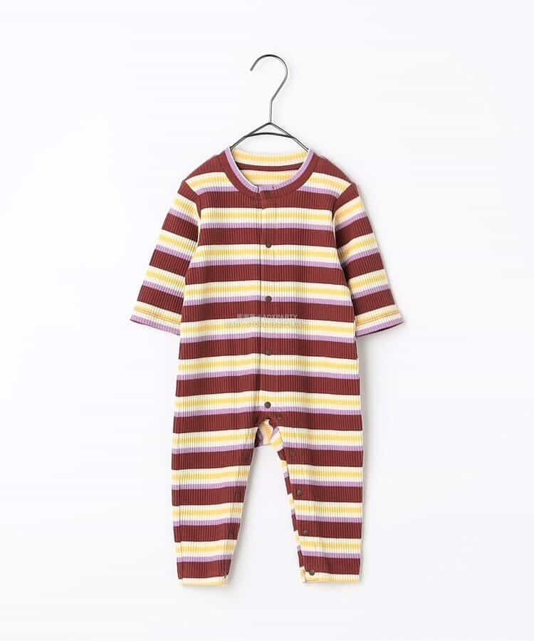 日本童裝 p.premier 彈力羅紋連衣 70-80cm 男童款/女童款 初生嬰兒 秋季 Jumpsuit