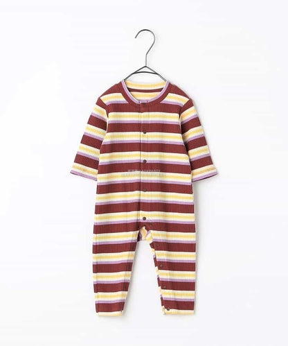 日本童裝 p.premier 彈力羅紋連衣 70-80cm 男童款/女童款 初生嬰兒 秋季 Jumpsuit