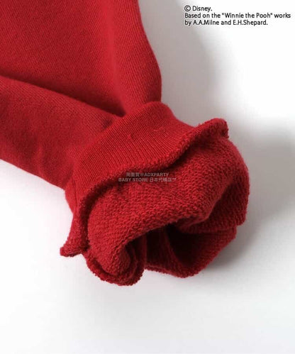 日本童裝 BREEZE x Disney 小熊維尼 衛衣 90-120cm 男童款 冬季 TOPS 聖誕紅/新年紅