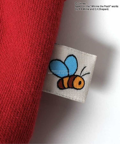 日本童裝 BREEZE x Disney 小熊維尼 衛衣 90-120cm 男童款 冬季 TOPS 聖誕紅/新年紅