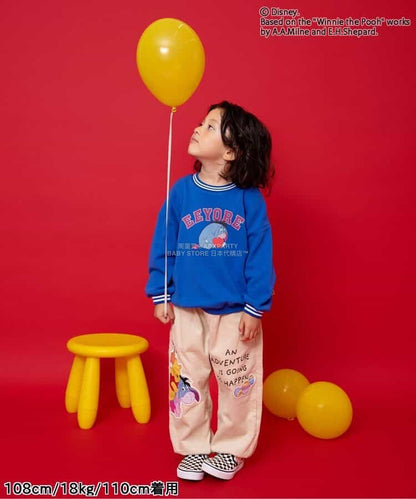 日本童裝 BREEZE x Disney 小熊維尼 衛衣 90-120cm 男童款 冬季 TOPS 聖誕紅/新年紅