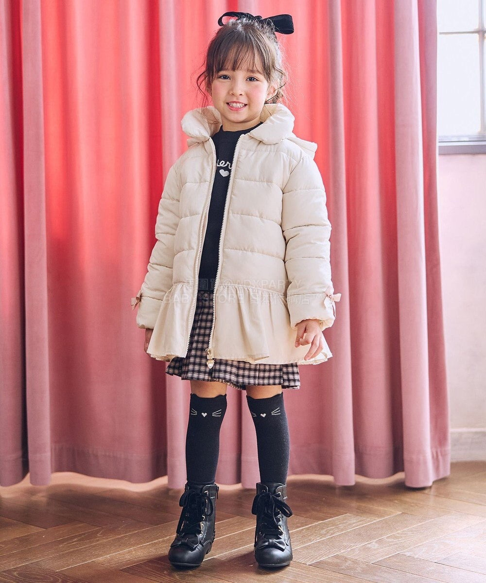 日本童裝 aF#a325 肩部荷葉邊針織毛衣 110-160cm 女童款 冬季 TOPS